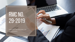 RMC No. 29-2019 Update on Books of Accounts